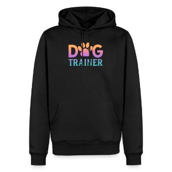 Dog Trainer - Men’s Premium Organic Hoodie - black - Front - Nico (187cm)
