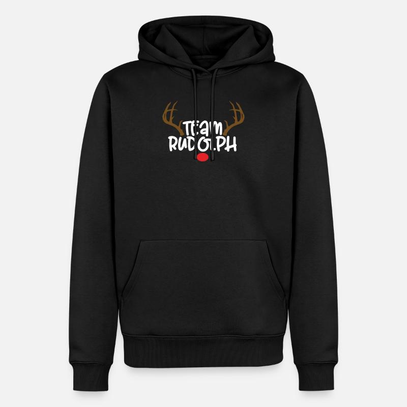 Équipe Rudolph - Sweat à capuche Premium bio Homme - noir