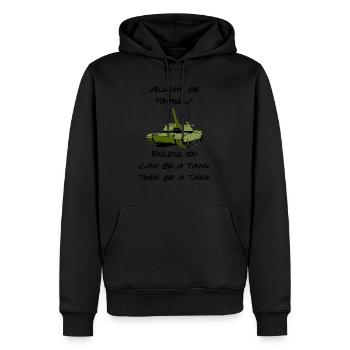 Soyez un réservoir - Sweat à capuche Premium bio Homme - noir - Devant - Nico (187cm)
