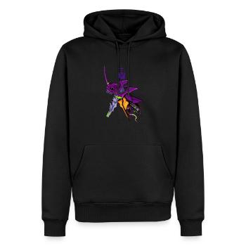 Evangelion. EVA01 von INKPALI - Männer Premium Bio Hoodie - Schwarz - Vorne - Nico (187cm)
