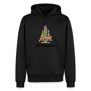 Oh Chemistree - bunter Christbaum der Elemente - Männer Premium Bio Hoodie - Schwarz - Vorne - Nico (187cm)