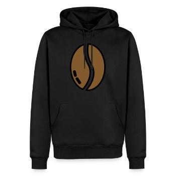 coffe bean - Männer Premium Bio Hoodie - Schwarz - Vorne - Nico (187cm)