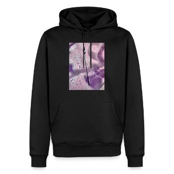 Abstract Life - Men’s Premium Organic Hoodie - black - Front - Nico (187cm)
