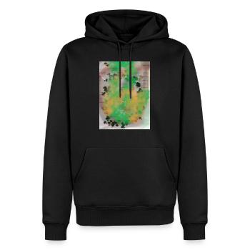 Art. - Sweat à capuche Premium bio Homme - noir - Devant - Nico (187cm)