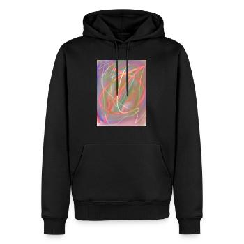 art. - Sweat à capuche Premium bio Homme - noir - Devant - Nico (187cm)