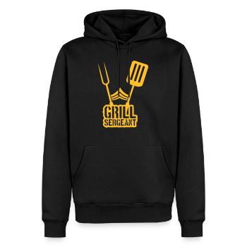 Grill Sergeant Grill Party Barbecue - Sweat à capuche Premium bio Homme - noir - Devant - Nico (187cm)