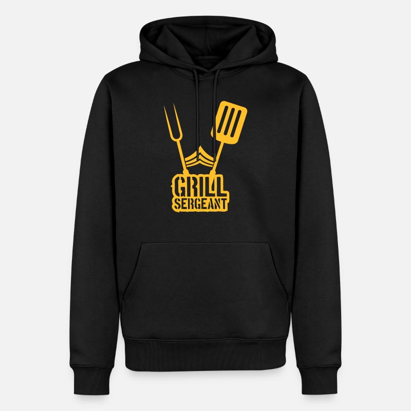 Grill Sergeant Grill Party Barbecue - Sweat à capuche Premium bio Homme - noir