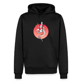 Traditional japanese Snake - Männer Premium Bio Hoodie - Schwarz - Vorne - Nico (187cm)