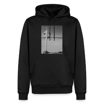 Strand Rettung in Sicht - Männer Premium Bio Hoodie - Schwarz - Vorne - Nico (187cm)
