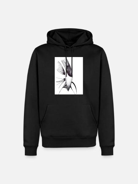 Pflanze - Männer Premium Bio Hoodie - Schwarz