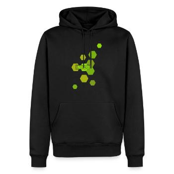 Nico - Männer Premium Bio Hoodie - Schwarz - Vorne - Nico (187cm)