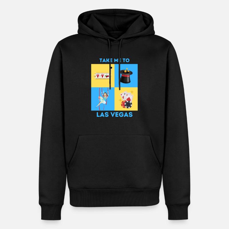 EMMÈNE-MOI À LAS VEGAS - Sweat à capuche Premium bio Homme - noir