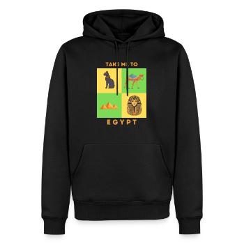 EMMÈNE-MOI EN ÉGYPTE - Sweat à capuche Premium bio Homme - noir - Devant - Nico (187cm)