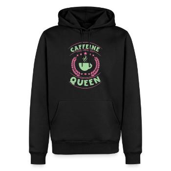 Caffeine queen - Men’s Premium Organic Hoodie - black - Front - Nico (187cm)