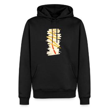 The most abstract painting in the world - Men’s Premium Organic Hoodie - black - Front - Nico (187cm)