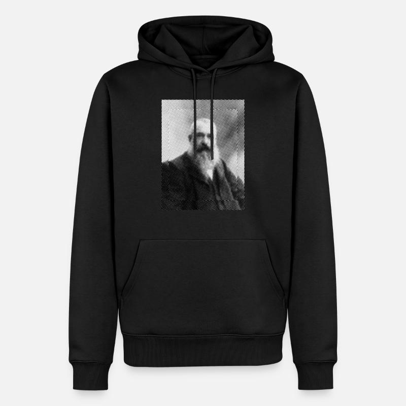 Claude Monet - Männer Premium Bio Hoodie - Schwarz