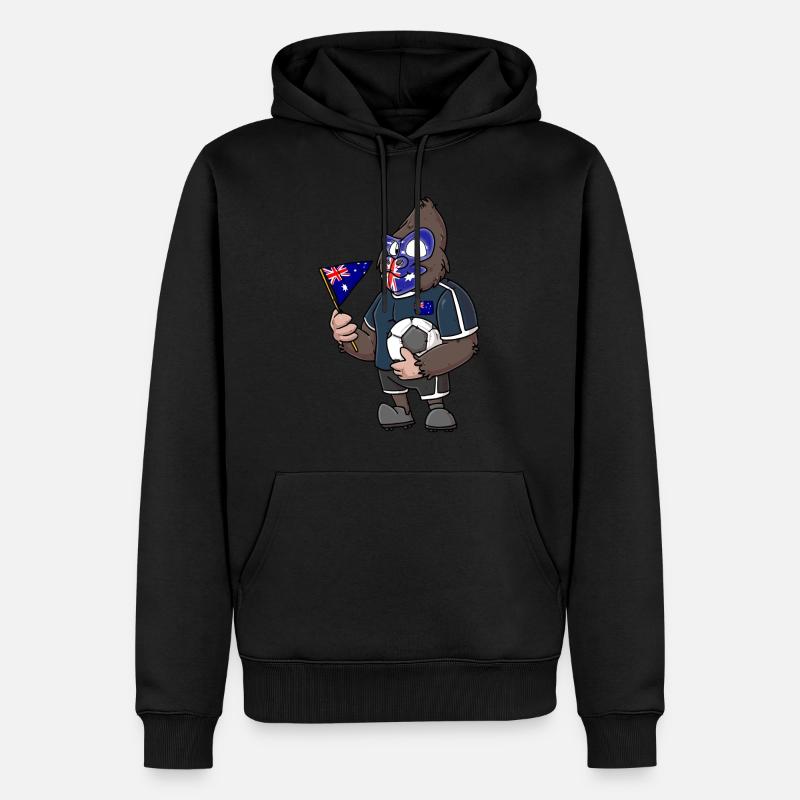 Gorille australien - Sweat à capuche Premium bio Homme - noir