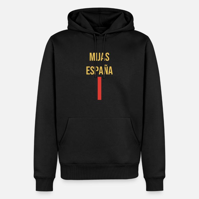 Mijas - Sweat à capuche Premium bio Homme - noir