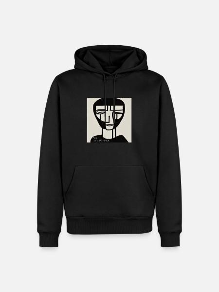 ARTWORK2 - Männer Premium Bio Hoodie - Schwarz