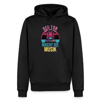 Tontechniker Mischpult DJ Ton macht Musik Gig EQ - Männer Premium Bio Hoodie - Schwarz - Vorne - Nico (187cm)