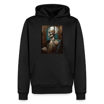 ghotic class - Sweat à capuche Premium bio Homme - noir - Devant - Nico (187cm)