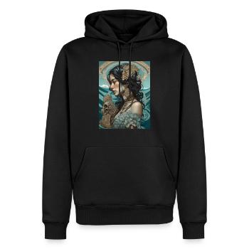 Ghotic Class - Men’s Premium Organic Hoodie - black - Front - Nico (187cm)