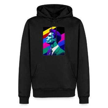 Stand with Pride - Männer Premium Bio Hoodie - Schwarz - Vorne - Nico (187cm)