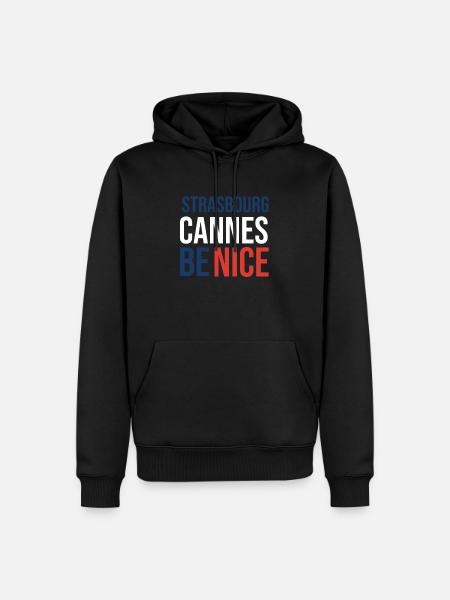 The most creative Strasbourg souvenir - Men’s Premium Organic Hoodie - black