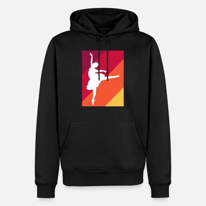 Danse Musique de danse - Sweat à capuche Premium bio Homme - noir