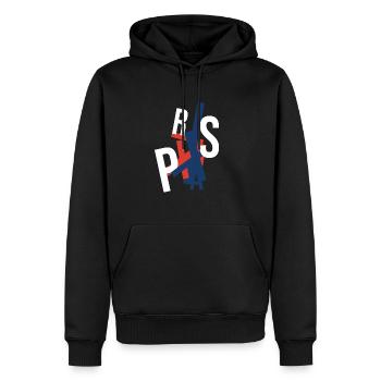 Paris Fischerhut Paris Bucket Hat Paris - Männer Premium Bio Hoodie - Schwarz - Vorne - Nico (187cm)
