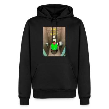 Ich kann. Aber ich werde es nicht tun. - Männer Premium Bio Hoodie - Schwarz - Vorne - Nico (187cm)
