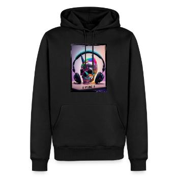 pride - Männer Premium Bio Hoodie - Schwarz - Vorne - Nico (187cm)