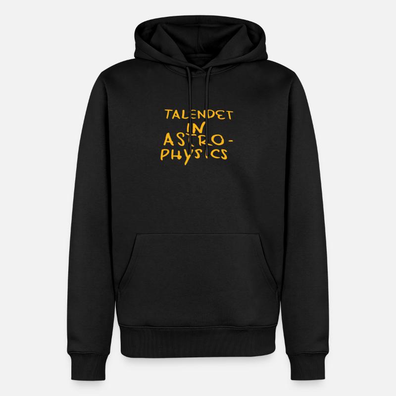Astrophysicien doué unilatéral - Sweat à capuche Premium bio Homme - noir