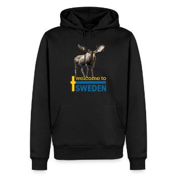 Schweden Schwedischer Elch bestes Tier Geweih Hirsch Hirsch - Männer Premium Bio Hoodie - Schwarz - Vorne - Nico (187cm)