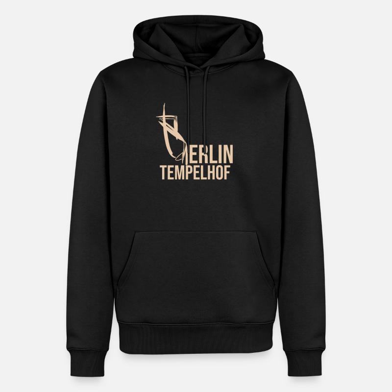 Berlin Tempelhof - Sweat à capuche Premium bio Homme - noir