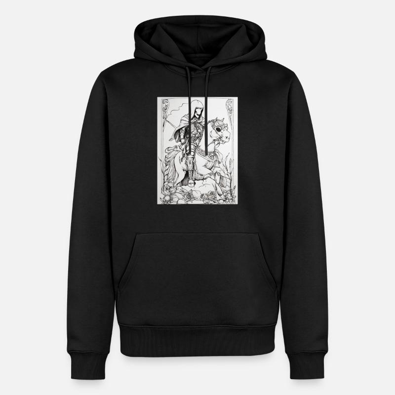 Mort à cheval - Sweat à capuche Premium bio Homme - noir