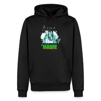 Frauen Frauenpower Design Kunst weiblicher Feminismus Symbol - Männer Premium Bio Hoodie - Schwarz - Vorne - Nico (187cm)