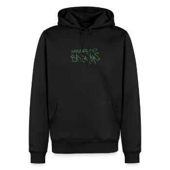 Born and bred in Bremen - Men’s Premium Organic Hoodie - black - Front - Nico (187cm)