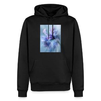 Poster ICM Flower 12 - Männer Premium Bio Hoodie - Schwarz - Vorne - Nico (187cm)