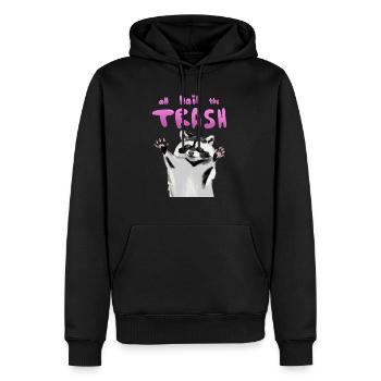 All hail the trash raccoon - Men’s Premium Organic Hoodie - black - Front - Nico (187cm)
