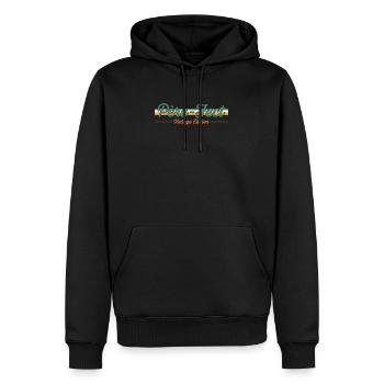 Cadeau Papa parfait, Père Fect, Drôle - Sweat à capuche Premium bio Homme - noir - Devant - Nico (187cm)