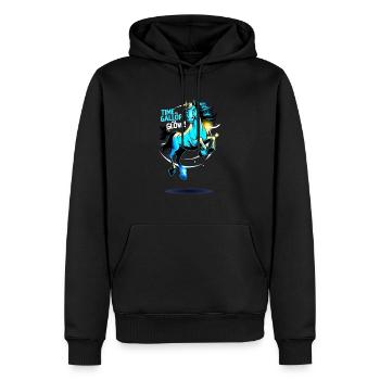 Time to Gallop and Glow | Vibrant Horse Artwork - Men’s Premium Organic Hoodie - black - Front - Nico (187cm)