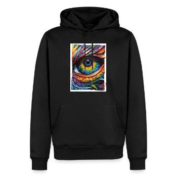 Eye of the Dragon 1 - Men’s Premium Organic Hoodie - black - Front - Nico (187cm)