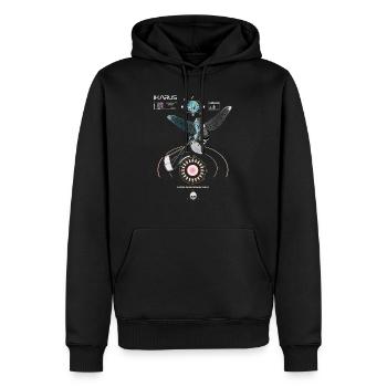 Kitesurfers - Men’s Premium Organic Hoodie - black - Front - Nico (187cm)