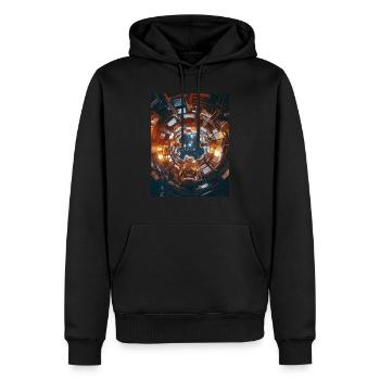 Lost in Space 1 2 - Männer Premium Bio Hoodie - Schwarz - Vorne - Nico (187cm)