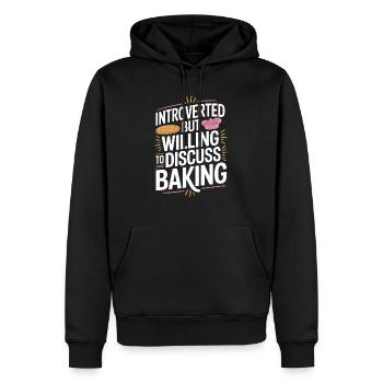 Chef pâtissier Biscuits du désert Boulanger Ouvrier Boulanger - Sweat à capuche Premium bio Homme - noir - Devant - Nico (187cm)