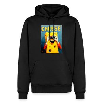 « Fromage » de van Gogh - Sweat à capuche Premium bio Homme - noir - Devant - Nico (187cm)