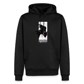 Nightmare Bat – Gothic Horror Vampire Creature Art - Men’s Premium Organic Hoodie - black - Front - Nico (187cm)