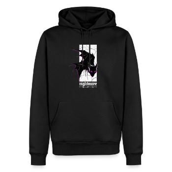 Nightmare Bat – Gothic Horror Vampire Creature Art - Men’s Premium Organic Hoodie - black - Front - Nico (187cm)
