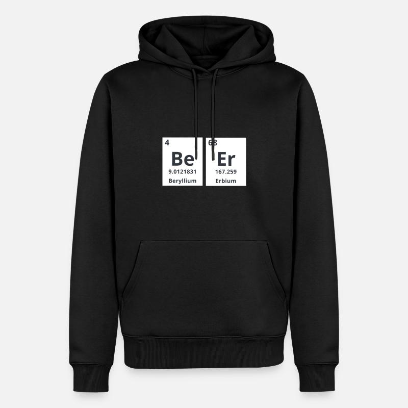 Bier chemisch - Männer Premium Bio Hoodie - Schwarz